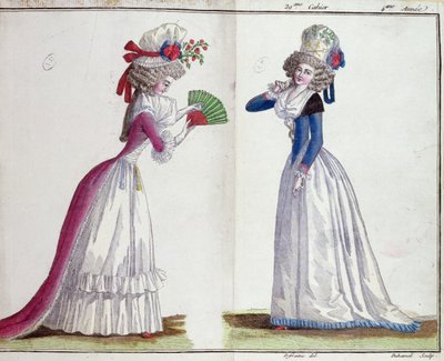 لوحة الموضة ، 1789 (نقش الألوان) بواسطة جان فلوران ديفين